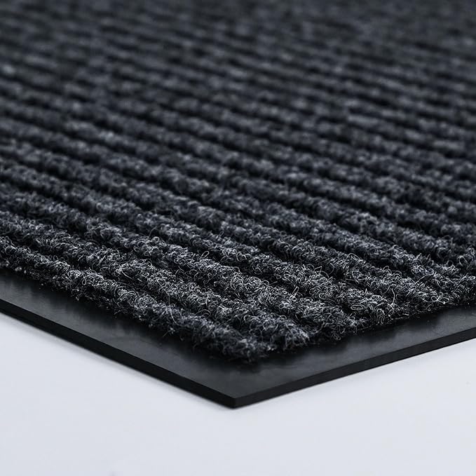Front Door Mat Outside Entrance, Low Profile Welcome Doormat by 100pointONE