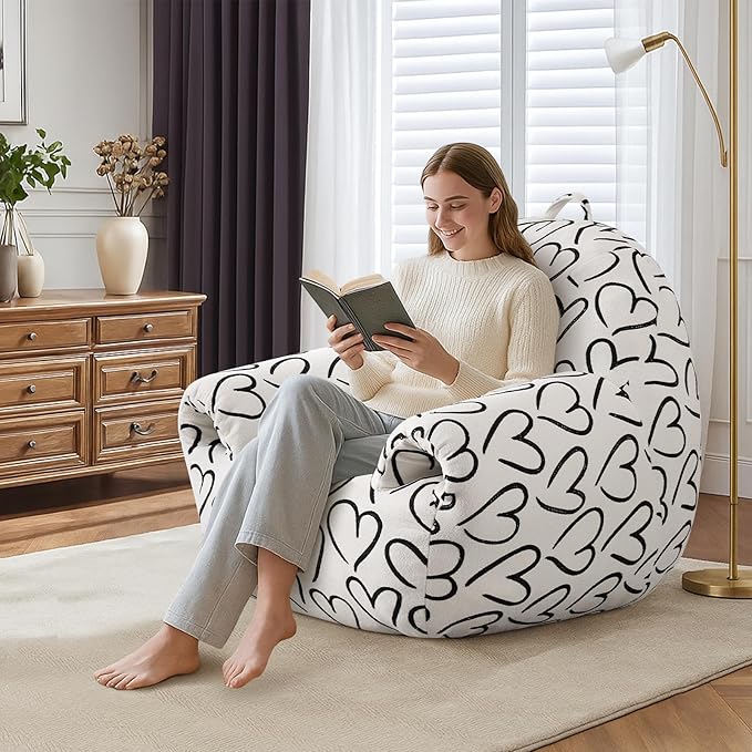 DAICO Bean Bag Chairs for Adults, Comfy Bean Bag Sofa Chair - Image 3