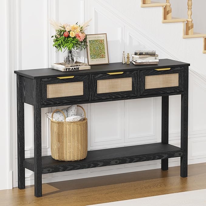 Entryway Table, Boho Console Table - Image 7