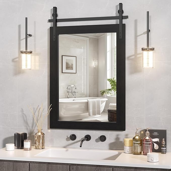 Hasipu Farmhouse Bathroom Mirror by Whatssuitableisthebest
