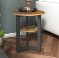 MODERION Round End Table with Storage by MODERION-YourHomeSoulMate