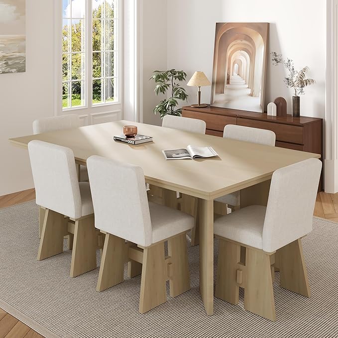 Ball & Cast Modern 7-Piece Dining Table Set - Image 7