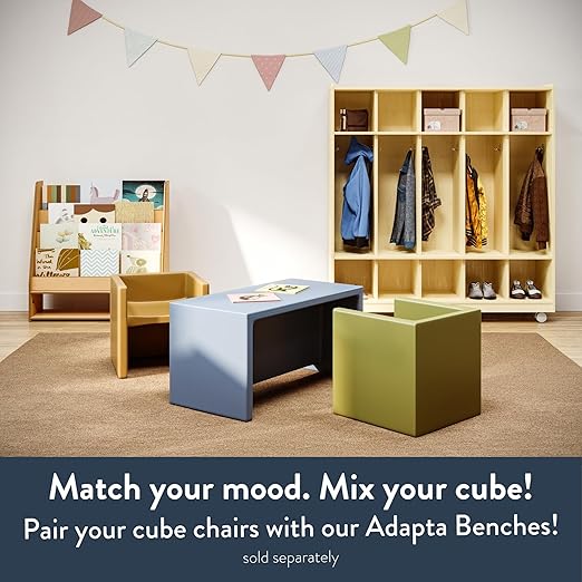 Children's Factory Cube Chairs, Woodland CF910-047, Classroom Furniture - Image 5