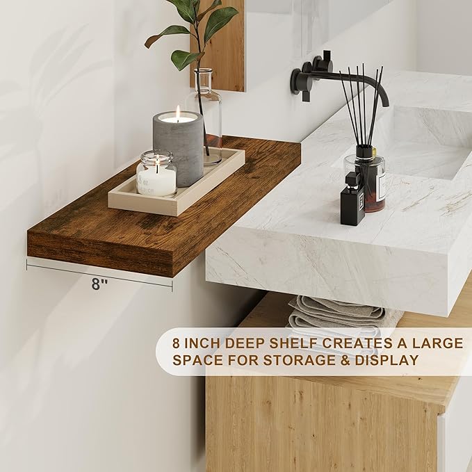 Fun Memories Floating Shelves 55 Inch Long, 8 Deep Floating Shelves - Image 4