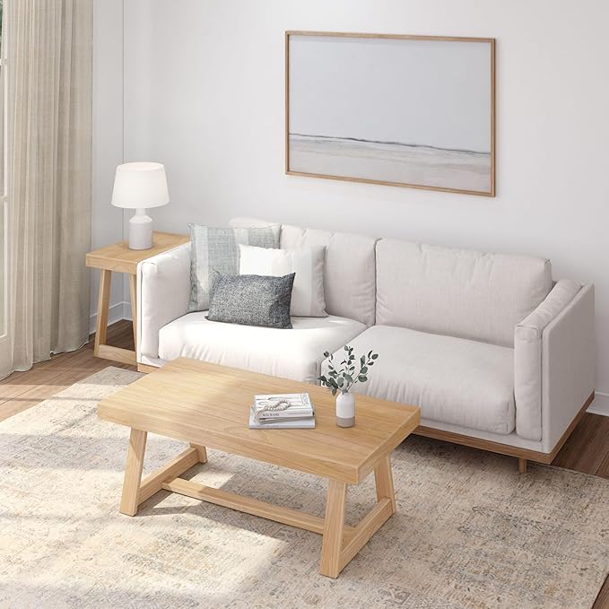 Plank+Beam Classic Rectangular Side Table, Slim Side Table - Image 5