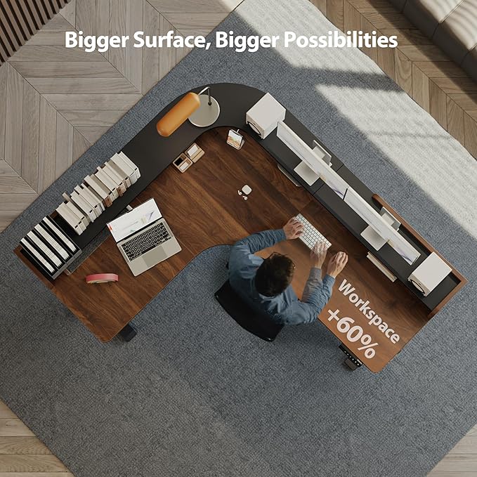 Agilestic L Shaped Standing Desk, Corner Desk - Image 7