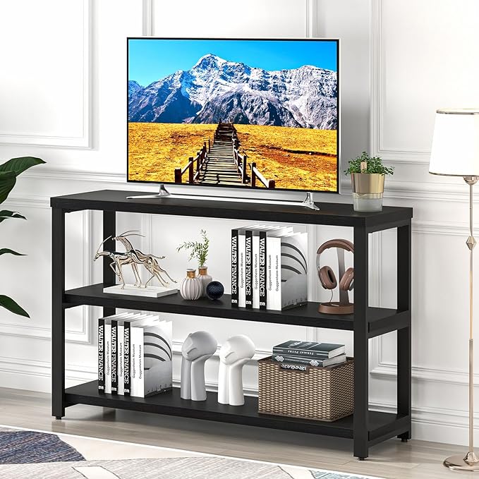 EXCEFUR Industrial Entryway Table, 3 Tier Console Table - Image 5