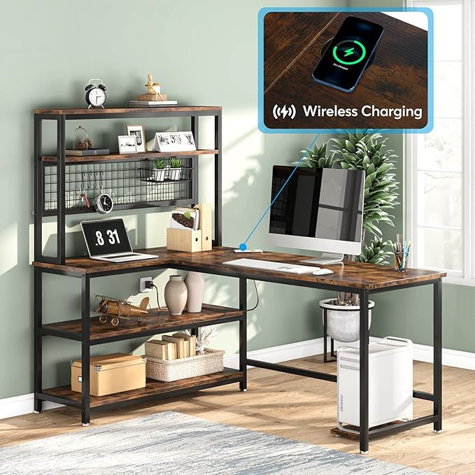 Tribesigns 55" L-Shape Computer Desk - Image 5