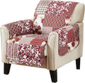 Great Bay Home Patchwork Scalloped Printed Furniture Protector Stain Resistant by GreatBayHome