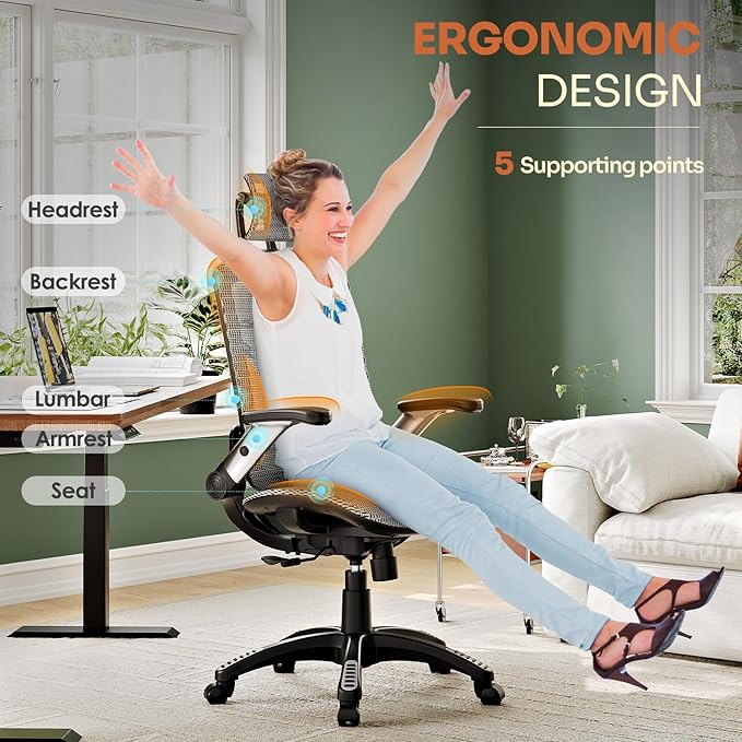 GABRYLLY Ergonomic Office Chair, High Back Home Desk Chair - Image 8