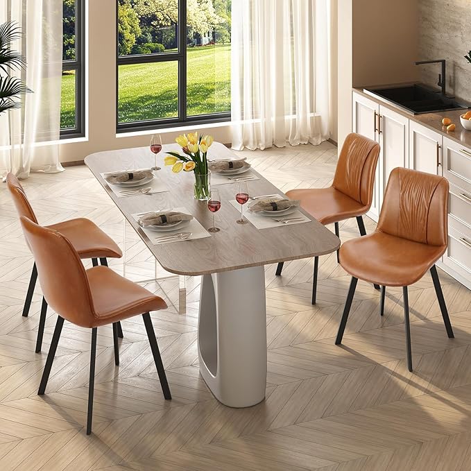 Upholstered Dining Chairs Set of 2, Modern Kitchen & Dining Room Chairs - Image 2
