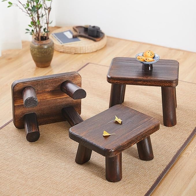 Wooden Step Stool for Adults and Children, Heavy Duty Step Stool, 500 lb. Load - Image 4