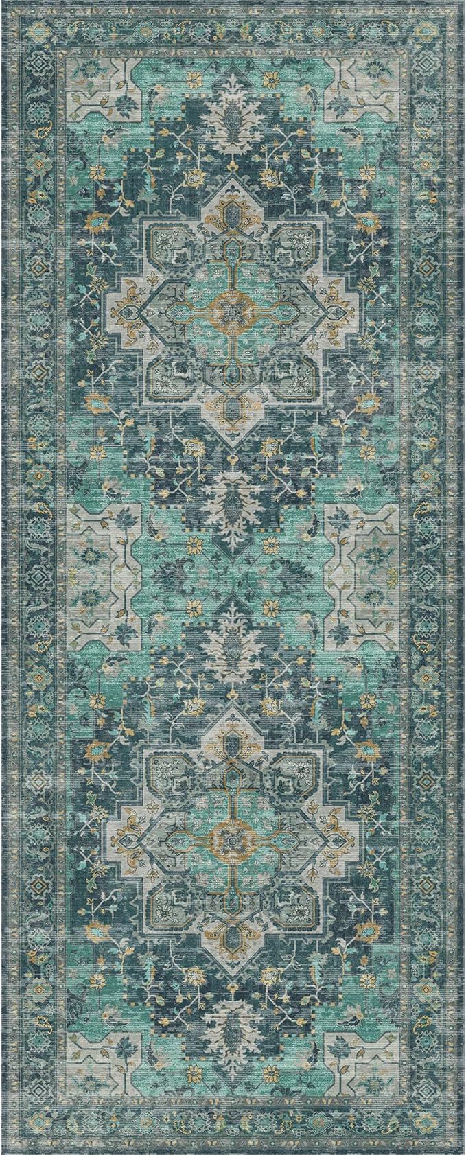 GENIMO 2x7 Runner Rugs for Hallway, Machine Washable Non Slip Vintage Rugs - Image 8
