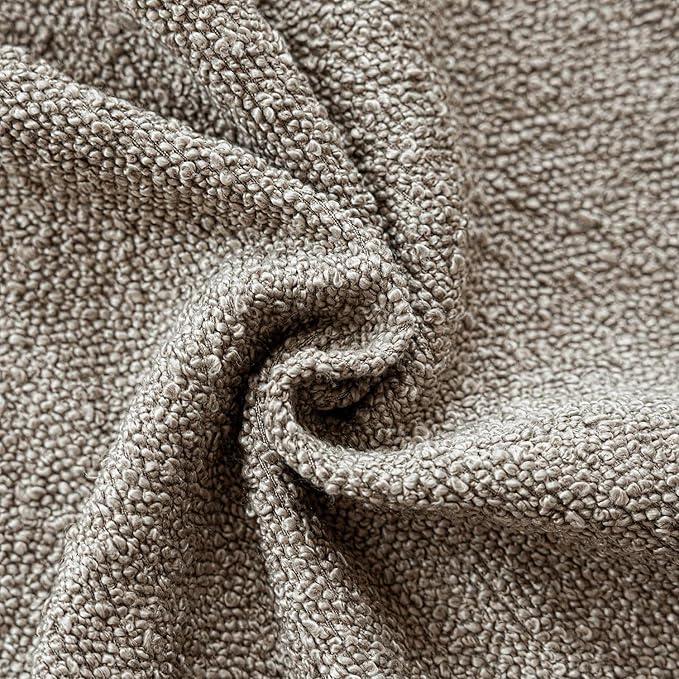 Foindtower Pack of 2 Textured Boucle Throw Pillow Covers Accent Solid Pillow - Image 3