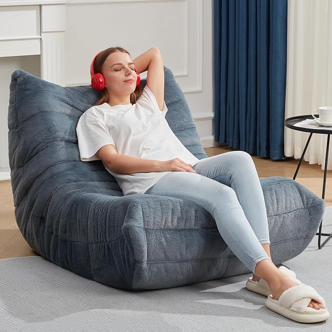 Bean Bag Chairs for Adults Giant Bean Bag Chair Memory Foam BeanBag Chair Big - Image 3
