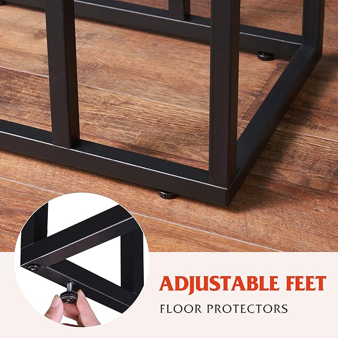 WLIVE Wide Snack Side Table, C Shaped End Table - Image 7