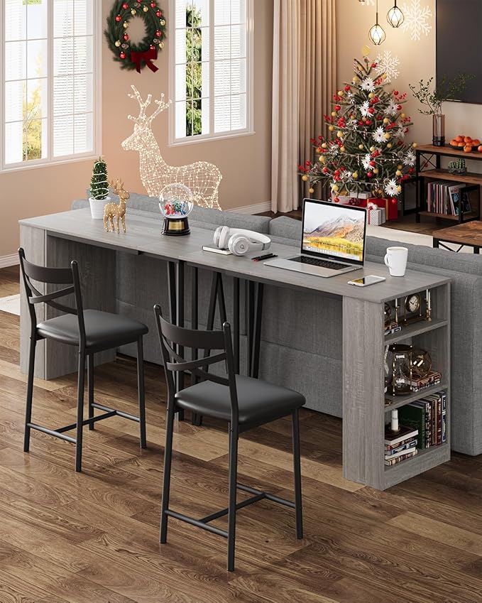 GAOMON 3 Piece Bar Table Set for 2, Bar Table and Chairs Set - Image 5