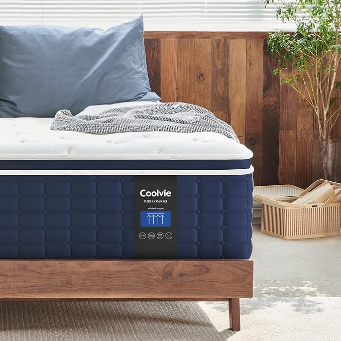 Coolvie Full Size Mattress 14 Inch, Hybrid Full Mattress in a Box, 4 Layer - Image 7