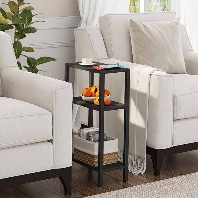 TUTOTAK Small Side Table, Narrow End Table, Skinny Sofa Table, Slim Nightstand - Image 6