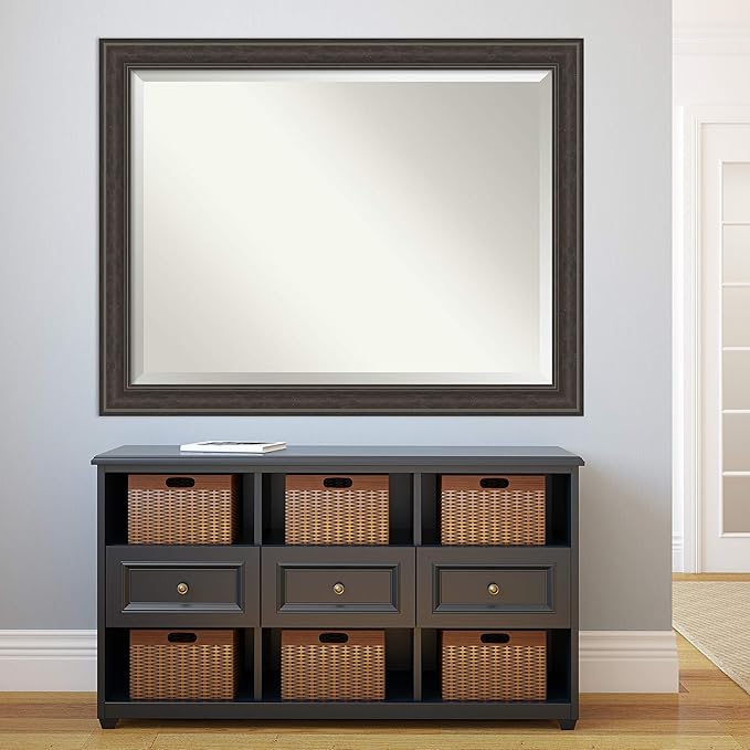 Amanti Art Brown Bathroom Mirror - Image 5