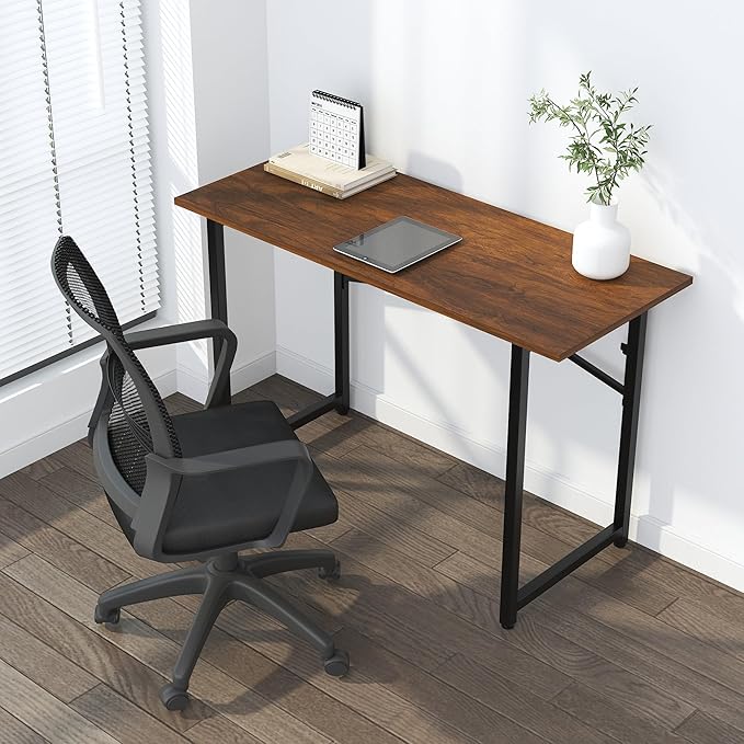 47 inch Folding Desk No Assembly Required, Writing Gaming Computer Camping Table - Image 2