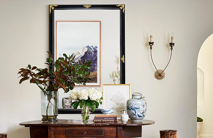 35" x 23" Large Antique Mirror, Dining Room - Image 6