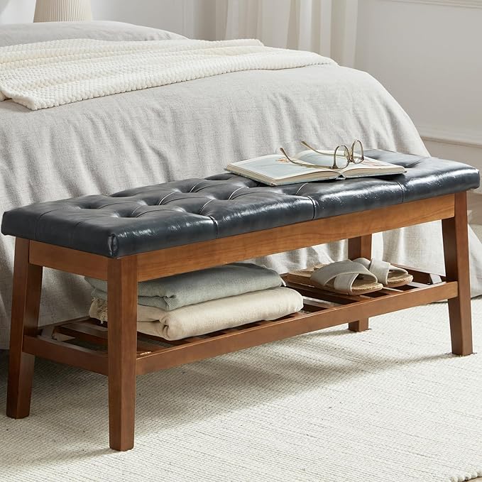Upholstered Shoe Bench Entryway Bench - Image 3