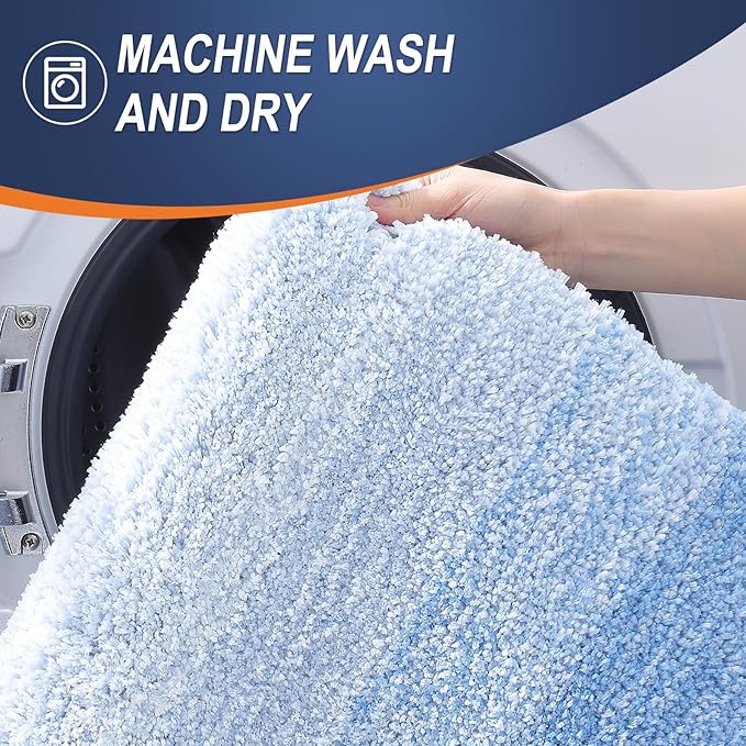 OLANLY Bathroom Rugs Mat 30x20, Extra Soft Absorbent Microfiber Bath Rugs - Image 6