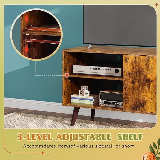 WLIVE TV Stand for 40 Inch TVs, Small Entertainment Center - Image 4