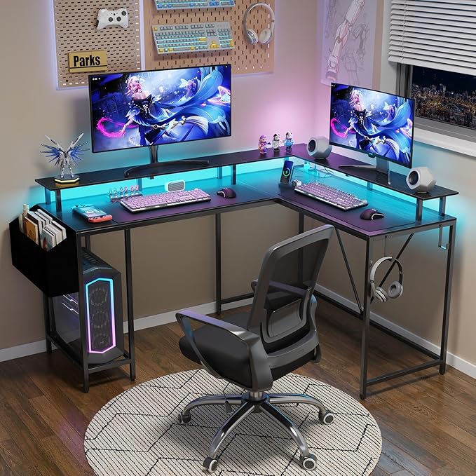 53inch L Shaped Desk, L Shaped Gaming Desk - Image 2