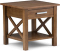 SIMPLIHOME Kitchener SOLID WOOD 21 inch Wide Square Contemporary End Side Table by SimpliHome