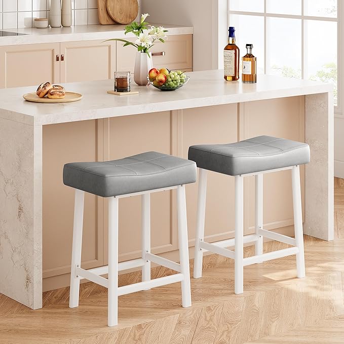 GarveeHome Counter Height Bar Stools Set of 4, 24 Inch Barstools - Image 8