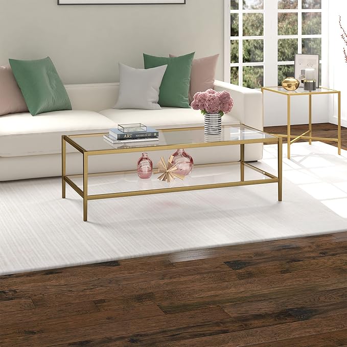 Henn&Hart 54" Wide Rectangular Coffee Table - Image 7