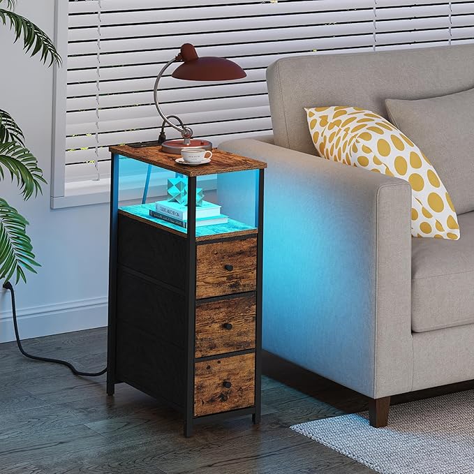 TUTOTAK Narrow LED Night Stand - Image 4