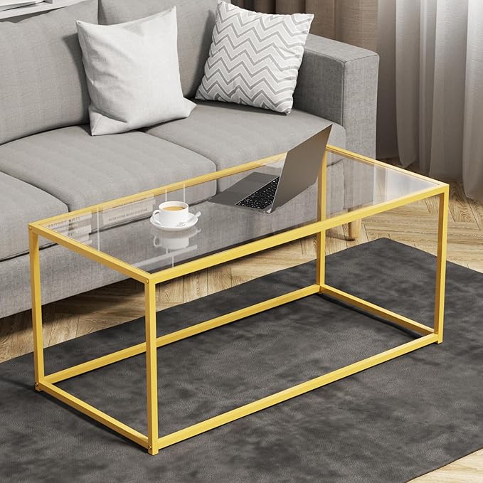 Tempered Glass Coffee Table by Easy+Paws