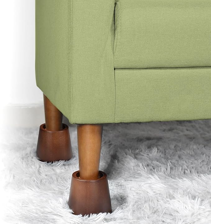 Sopicoz Wooden Bed Risers 3 Inch Round Furniture Risers Set of 6, Heavy Duty - Image 3