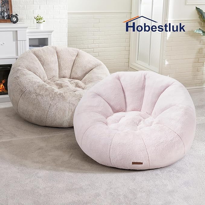 Hobestluk Bean Bag Chairs Large Bean Bag Couch - Image 9