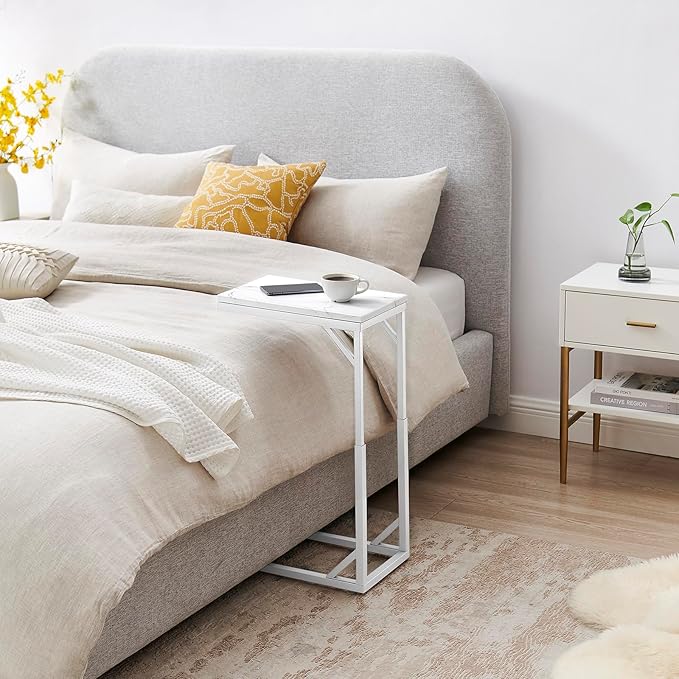 C-Shaped End Table, Small Sofa Table - Image 4