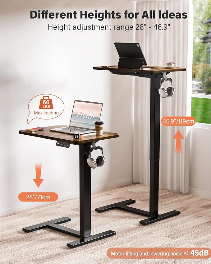 Mobile Standing Desk with Wheels - Image 5