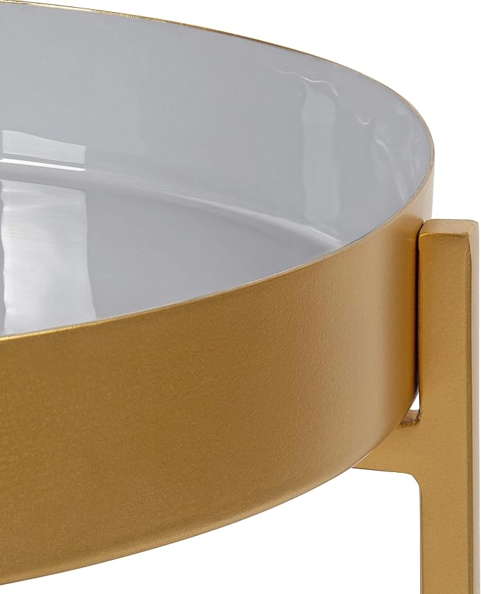 Kate and Laurel Nira Two-Tiered Mid-Century Side Table, Chic Modern End Table - Image 5