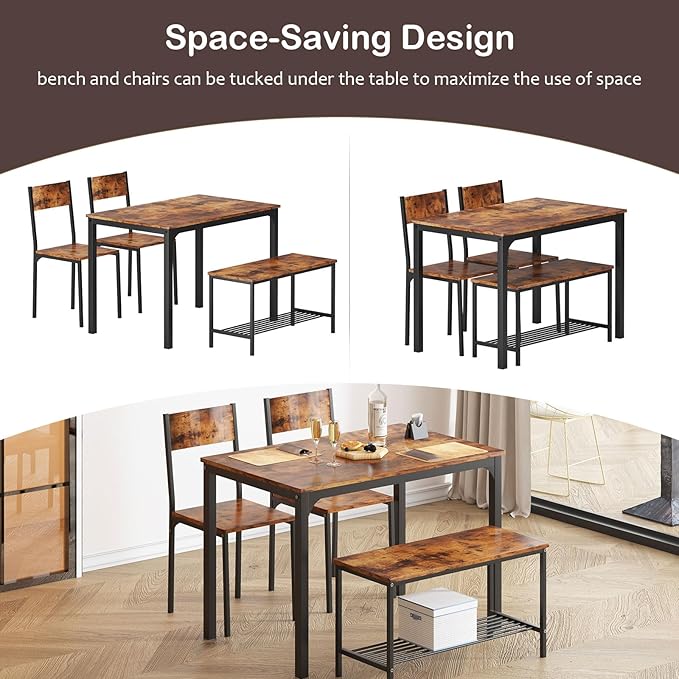 sogesfurniture 4-Piece Dining Table Set - Image 3