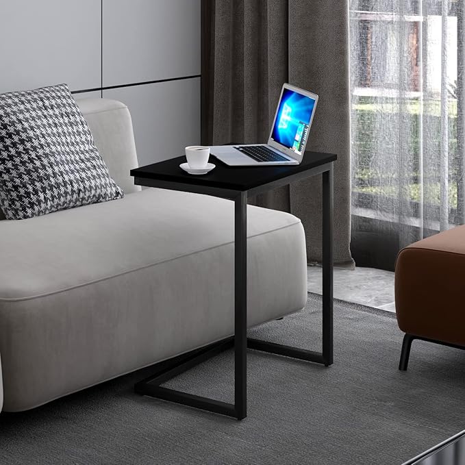 Sofa C Side End Table Wood Accent Couch Table Coffee Tray Snack Side Table - Image 4
