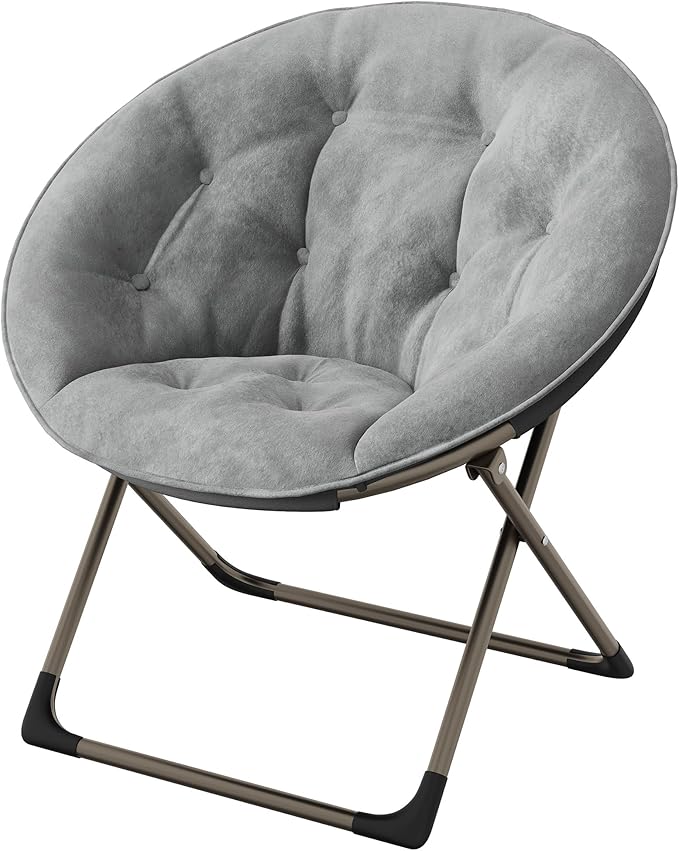 Comfy Saucer Chairs, Cozy Faux Fur Living Room Chair by GAOMON