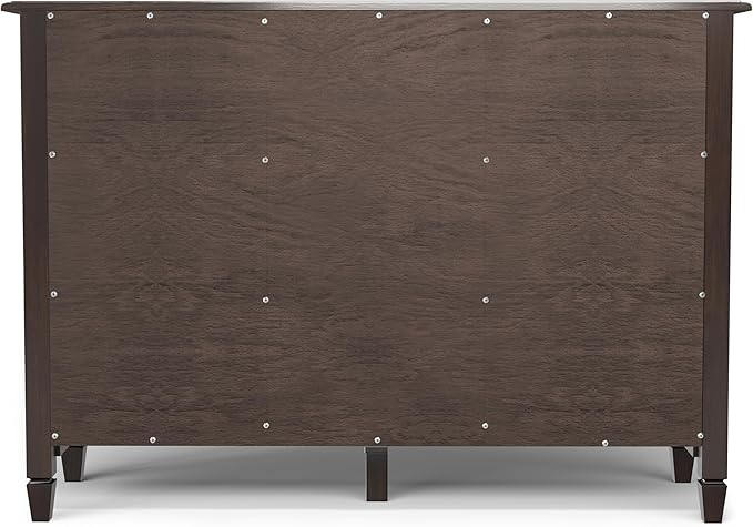 SIMPLIHOME Connaught 51-inch Wide Solid Wood Storage Cabinet in Chestnut Brown - Image 13