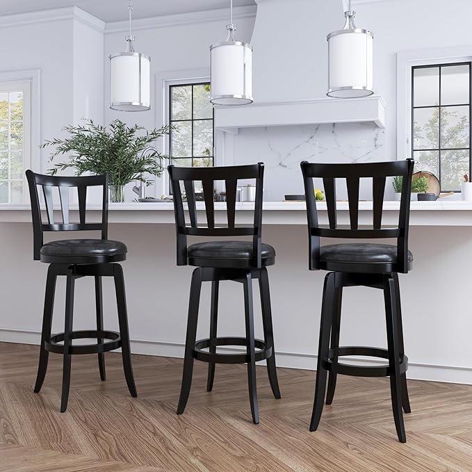 Hillsdale Presque Isle Wood Swivel Stool - Image 6