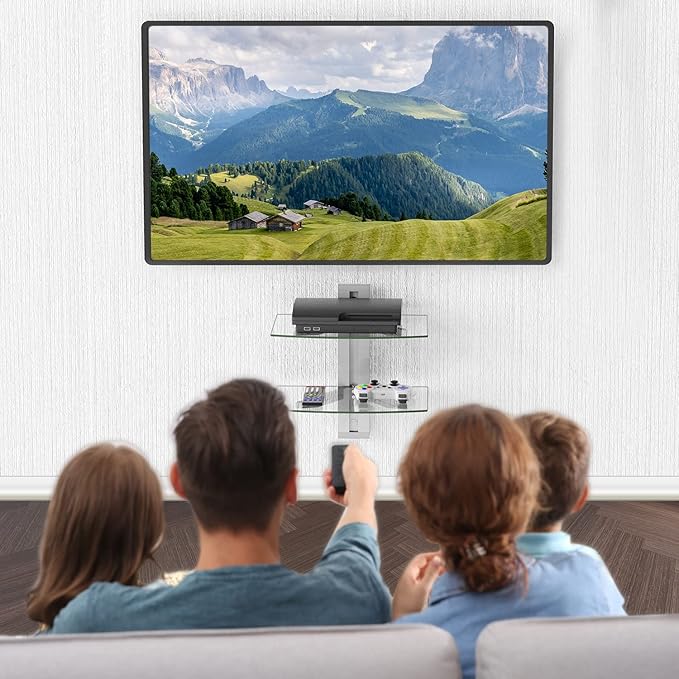 WALI Floating Entertainment Center Shelves, Holds Up to 17.6lbs, TV Shelf - Image 2