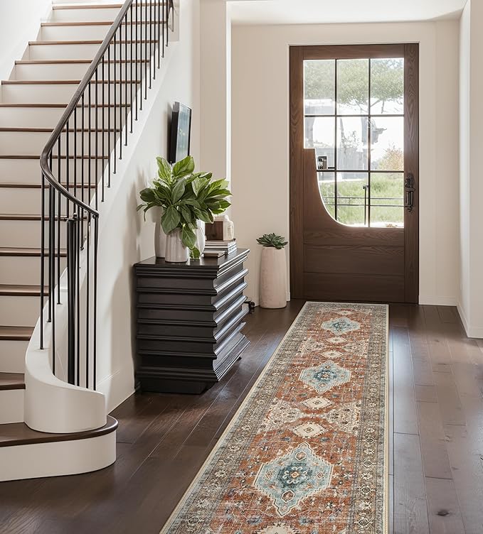 Lahome Oriental Hallway Runner Rug, 2.5x8 Kitchen Runner Non Slip Ultra-Thin - Image 5