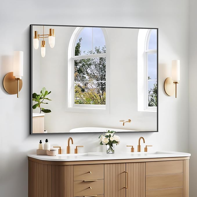 BONEWEI Bathroom Mirror, 40x48 inch Bathroom Mirrors by BONEWEI