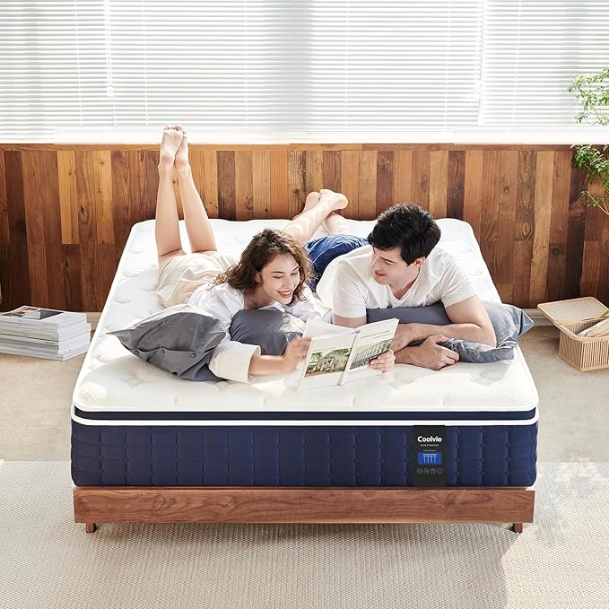 Coolvie Queen Mattress Firm, Strong Coils Hybrid Mattresses - Image 8