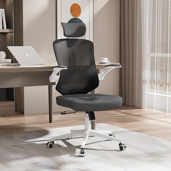 Office Desk Chair, High Back Ergonomic Comfy Offiec Chairs, Computer Mesh Chair by Balmstar
